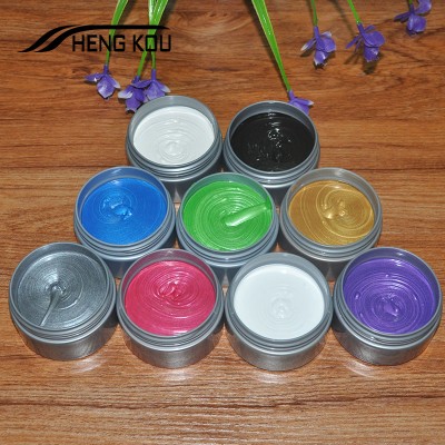 Temporary Hair Dye Hair Color Pomade Silver Ash Gray Color Hair Wax/Clay