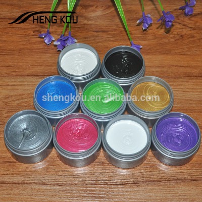 Premium quality temporary color hair styling wax private label washable hair colour cream wholesale