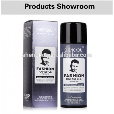 2018 New Products Waterproof Hair Gel Hair Styling products for men Glitter Hair Gel Wholesale